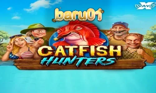 Tampilan visual slot Catfish Hunters dengan latar belakang rawa Mississippi.